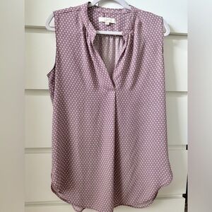 Loft women’s MEDIUM sleeveless tunic blouse